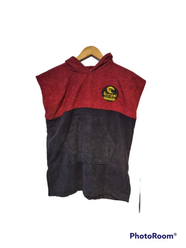 Poncho Sunzal Vinho/Preto Infantil