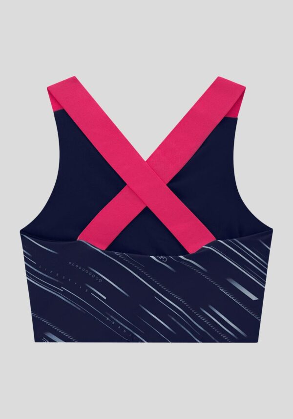 Top Cross Alongado Estampando - Graphene - Image 5