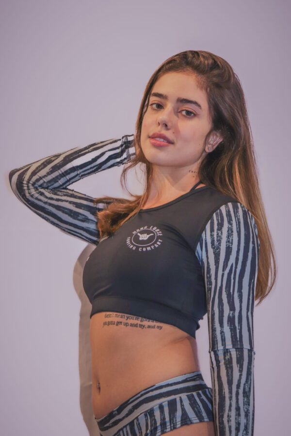 Triquini Hang Loose Com Camisa UV Manga Longa