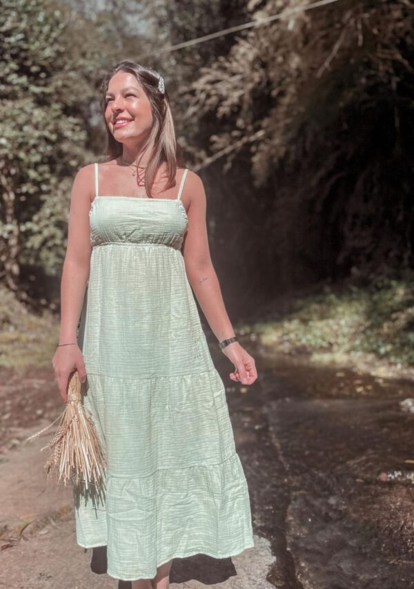 Vestido Feminino Hang Loose Cotton Double - Verde