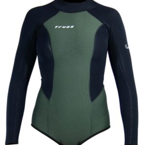 Maiô Neoprene 1,5 mm - VÊNUS - Verde / Preto