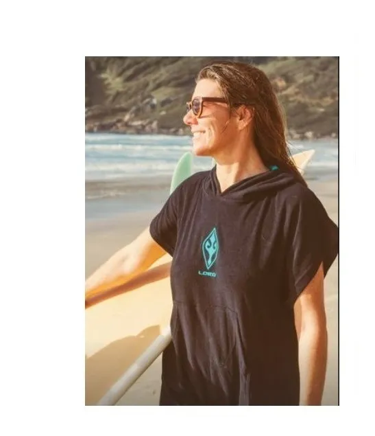 Poncho Toalha Roupão Feminino Lord Jess Bianca Surf Praia - Imagem 3